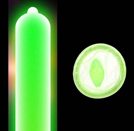 Презервативи латексні флуорисцентні ONE Glowing Pleasures (ціна за упаковку, 3 шт.)