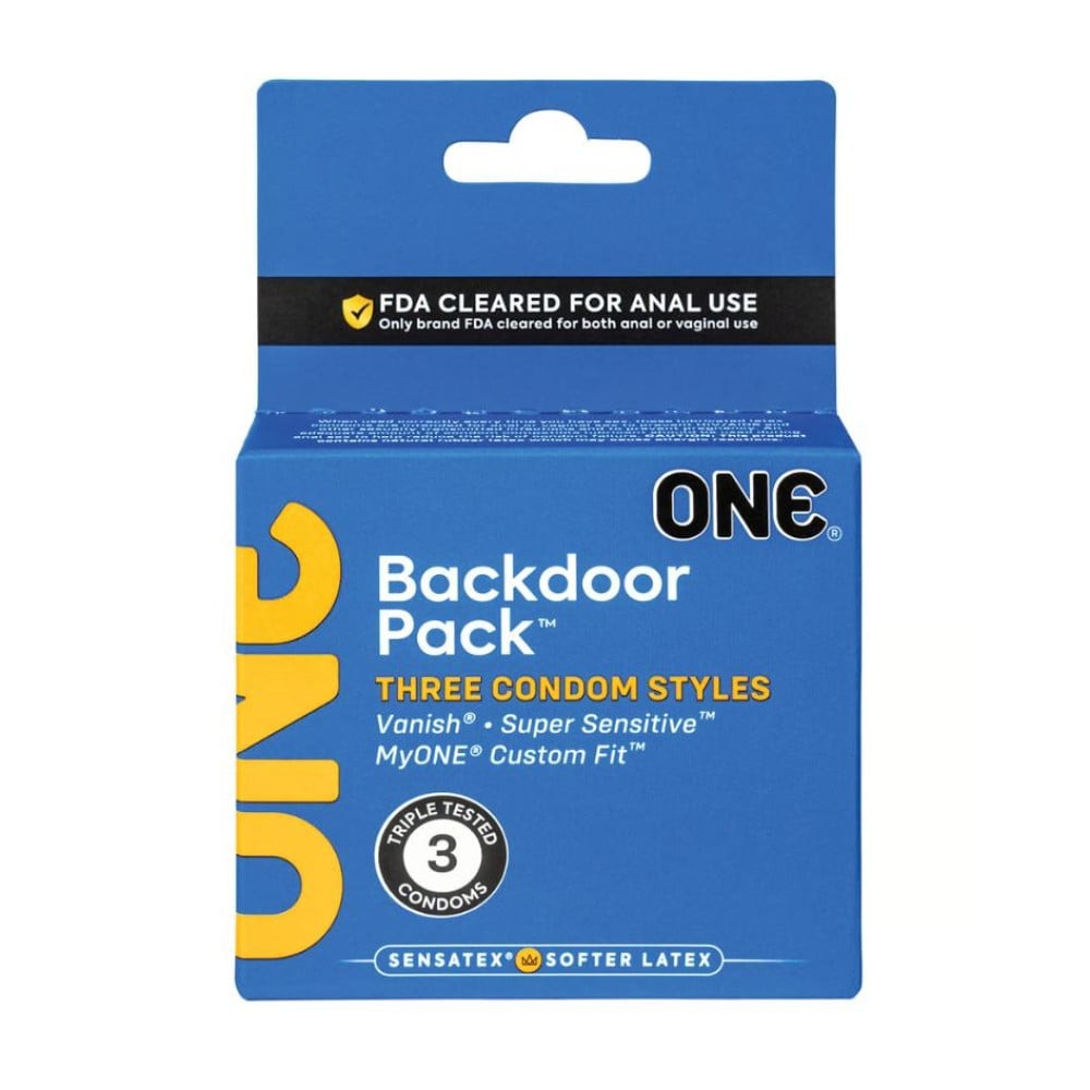 Презервативы универсальные ONE Backdoor Pack для вагинального и анального секса (цена за упак., 3шт)