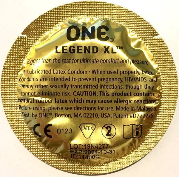 Набір презервативів великого розміру One Legend XL (ціна за 5 шт.)