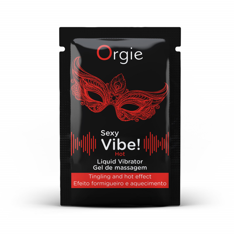 ПРОБНИК/Жидкий вибратор Orgie SEXY VIBE HOT вибрация + согревающий эффект, 2 мл