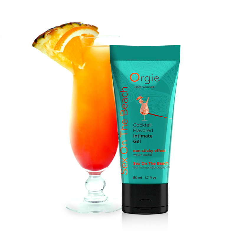 Съедобный лубрикант со вкусом коктейля СЕКС НА ПЛЯЖЕ Orgie Cocktail Flavored на водной основе, 50 мл