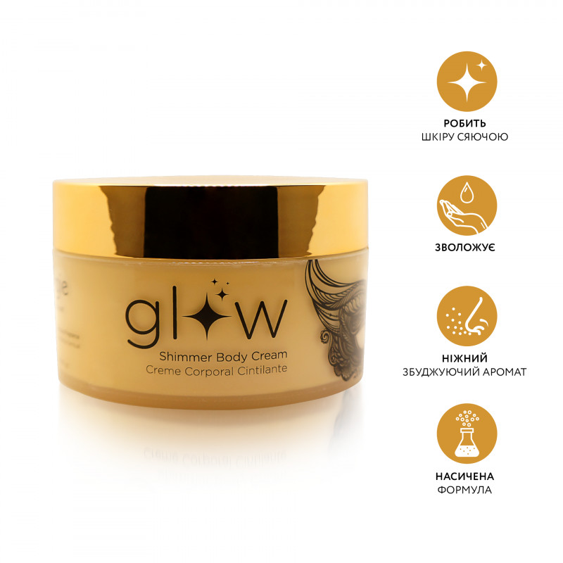 Шиммер-крем для тіла Orgie Glow з ароматом-афродизіаком, 250 мл