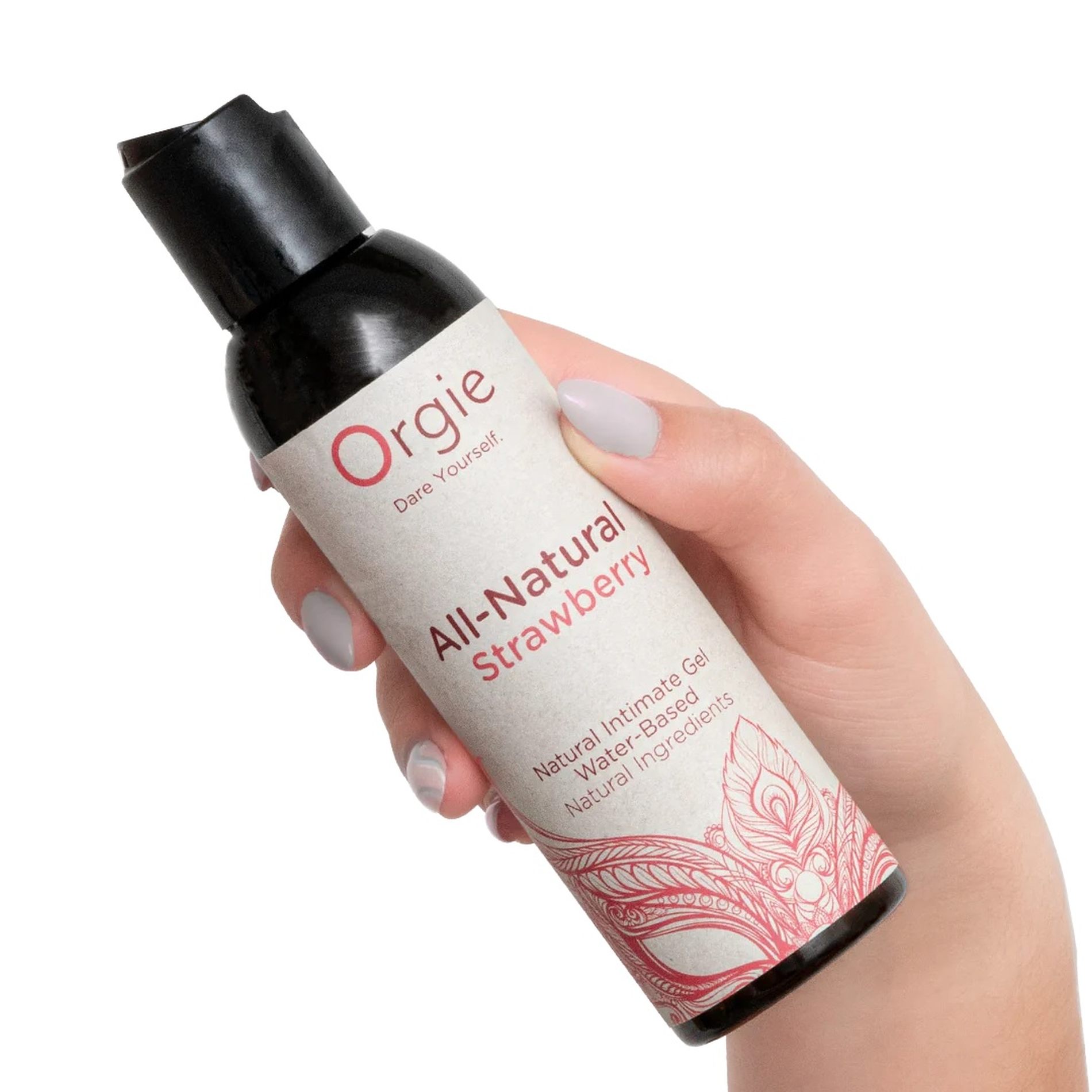 Лубрикант оральний на водній основі зі смаком полуниці Orgie All Natural Strawberry, 150 мл