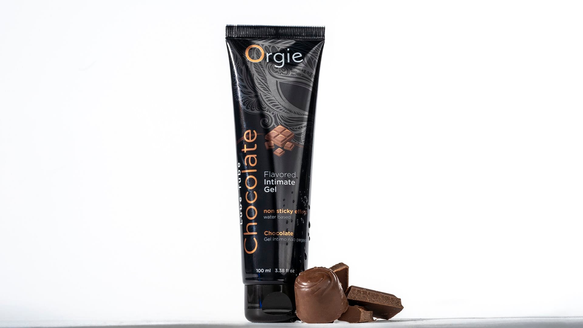 Їстівний лубрикант зі смаком шоколаду Orgie Flavored Intimate Gel Chocolate на водній основі, 100 мл