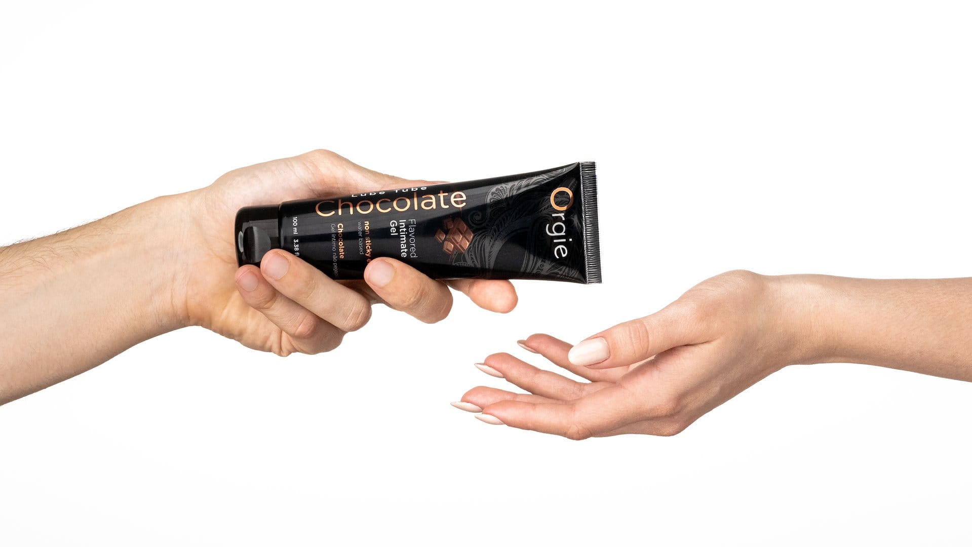 Їстівний лубрикант зі смаком шоколаду Orgie Flavored Intimate Gel Chocolate на водній основі, 100 мл