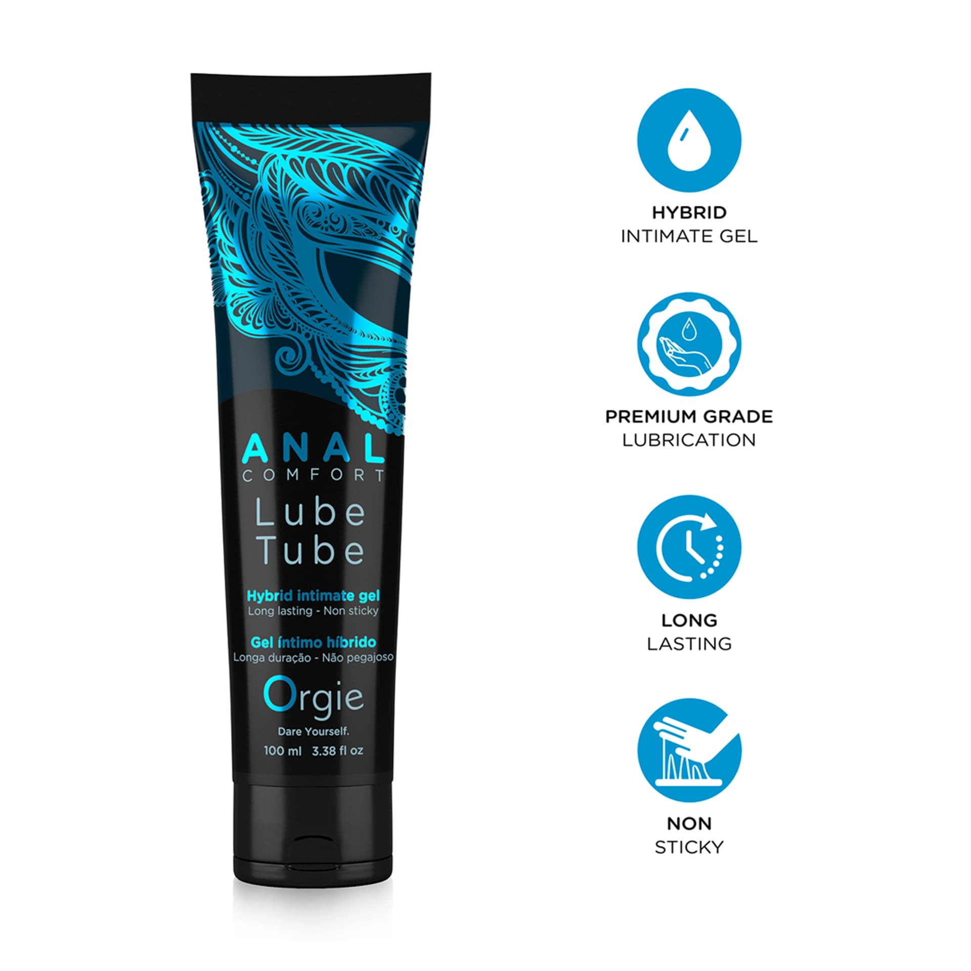 Гибридная водно-силиконовая анальная смазка Orgie Anal Comfort, 100 мл