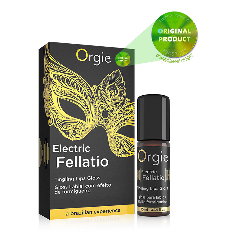 Блиск для губ з вібрацією Orgie Electric Fellatio, 10 мл