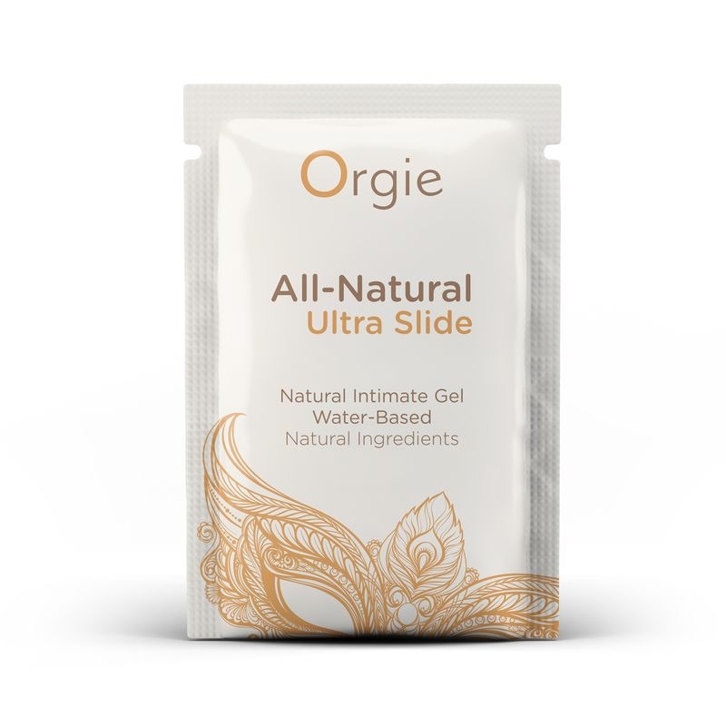 САШЕ/Либрикант на водній основі ультраковзний Orgie ALL-NATURAL Ultra Slide, 2 мл