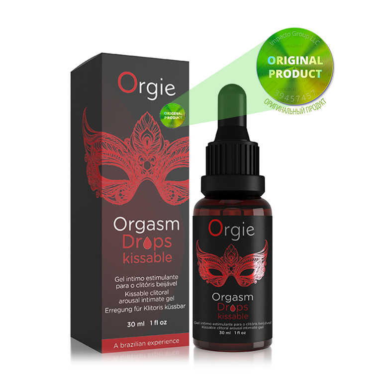 Збудливі краплі для клітора Orgie Orgasm Drops kissable 