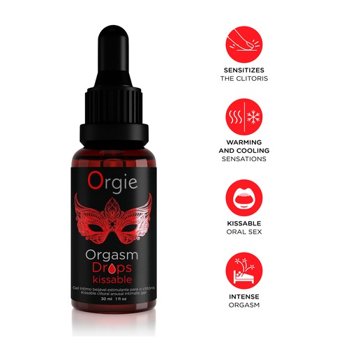 Збудливі краплі для клітора Orgie Orgasm Drops kissable 