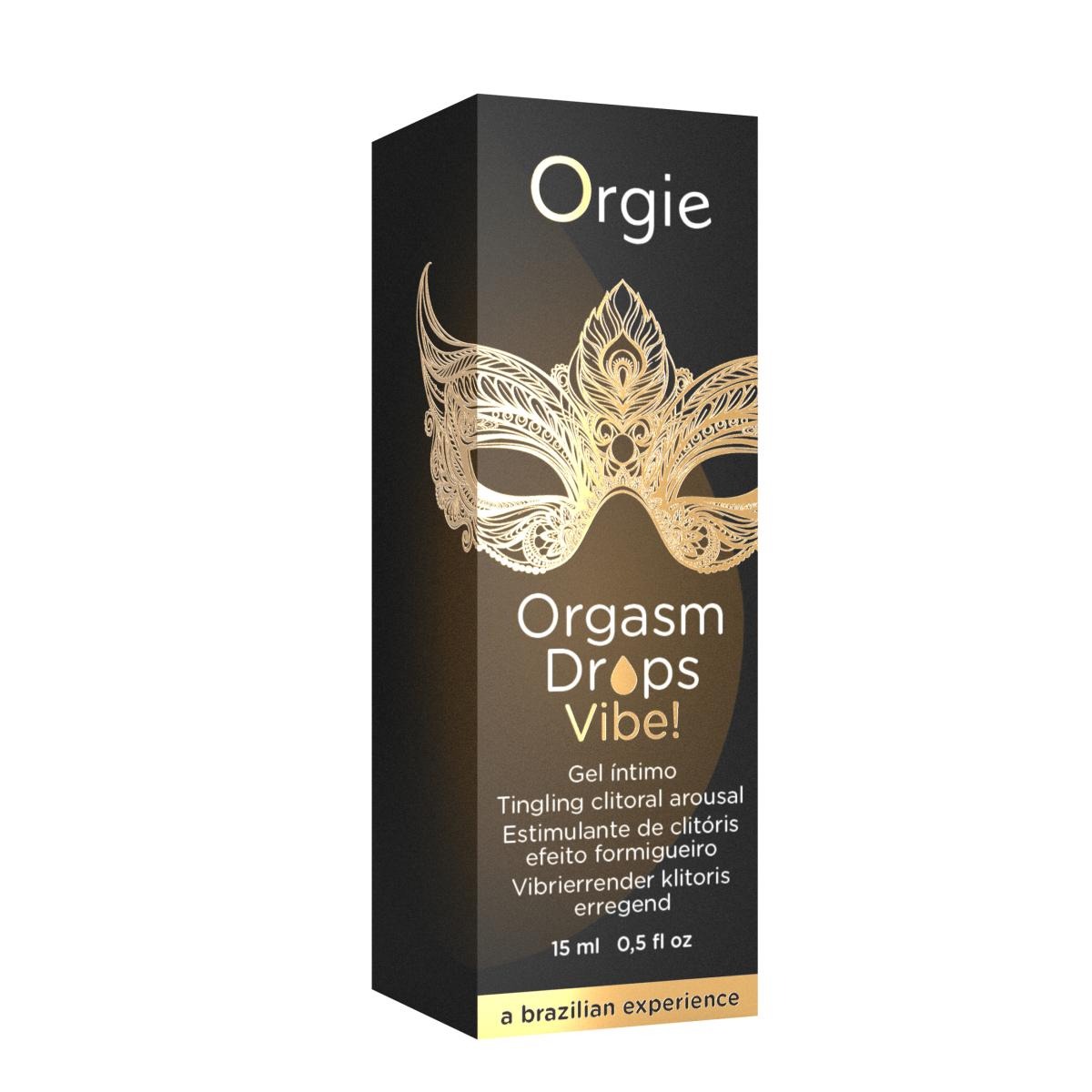 Клиторальные капли с вибрацией Orgie ORGASM DROPS VIBE, 15 мл