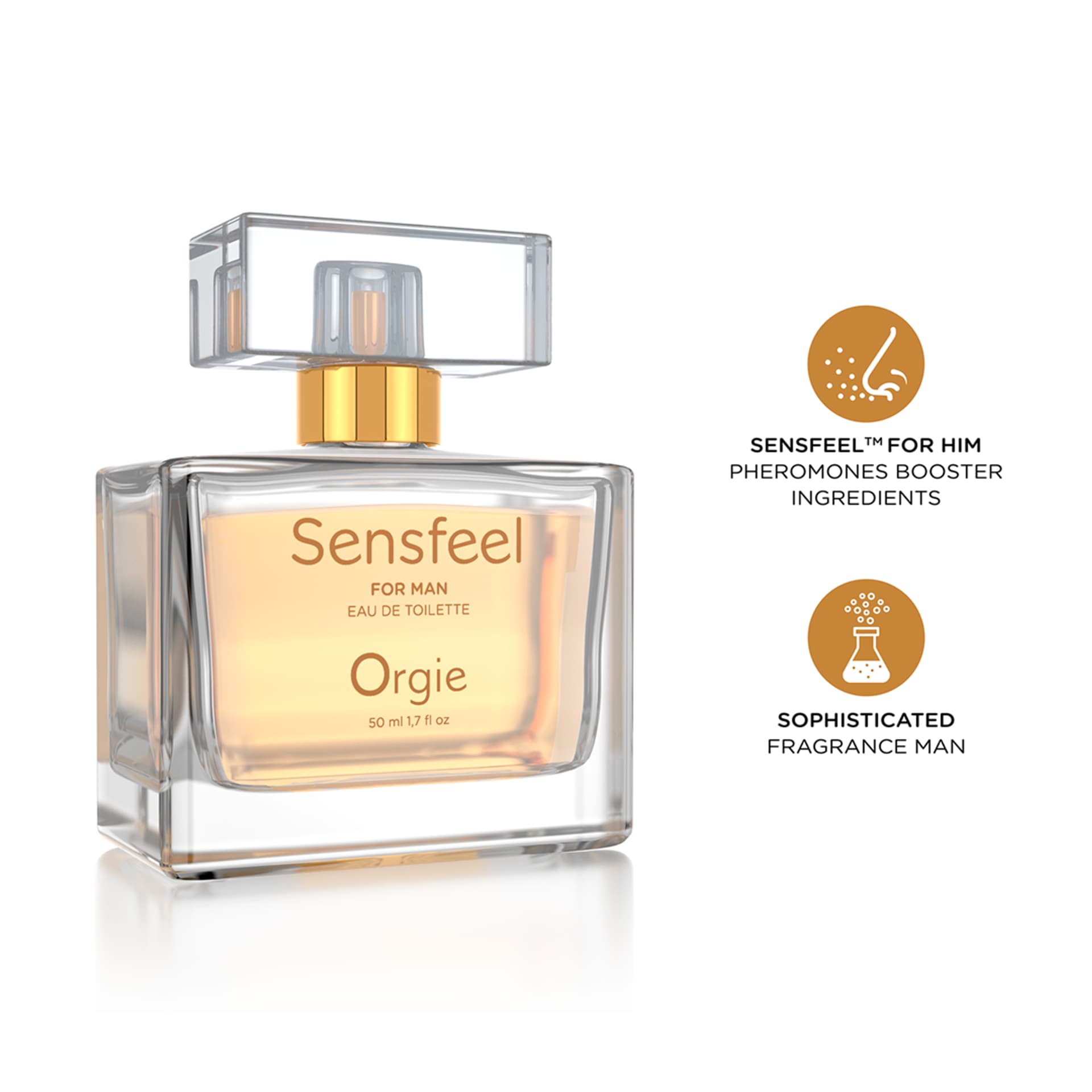 Чоловіча туалетна вода Orgie SENSFEEL + афродизіак, 50 мл