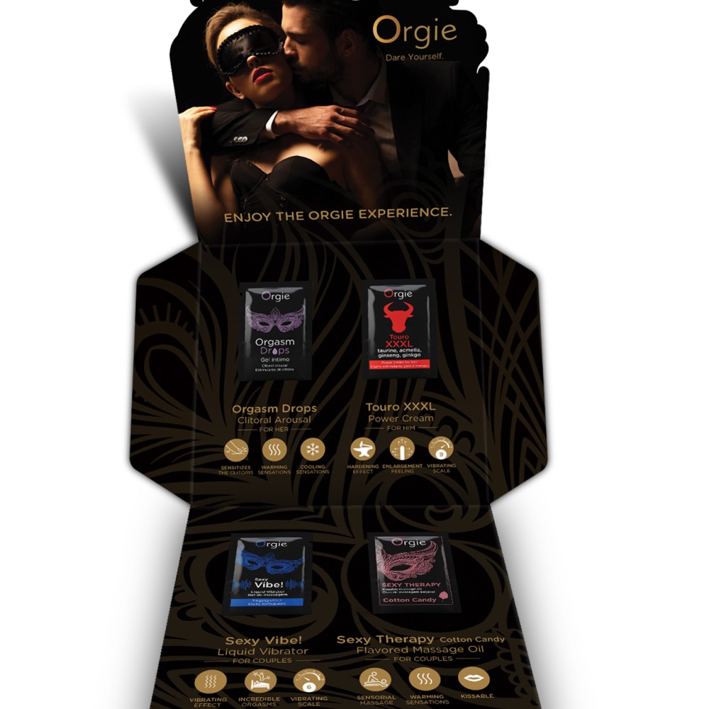 Набір пробників Orgie THE PLAY SET інтимних стимуляторів, 4 шт.