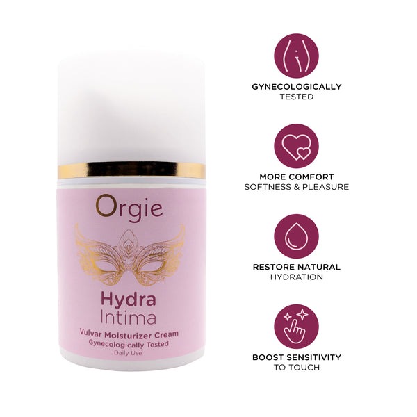 Зволожуючий крем для вульви Orgie Hydra Intima для підвищення чутливості, 50 мл