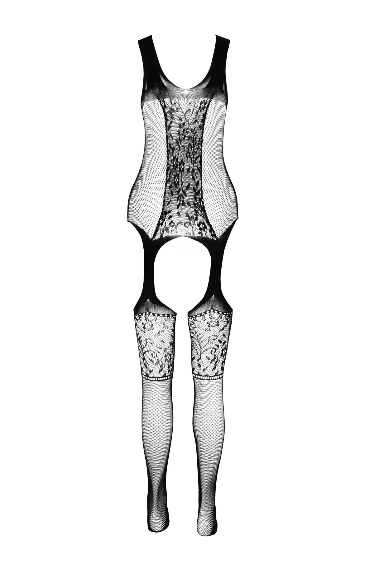 Бодістокінг з відкритим доступом BS072 black