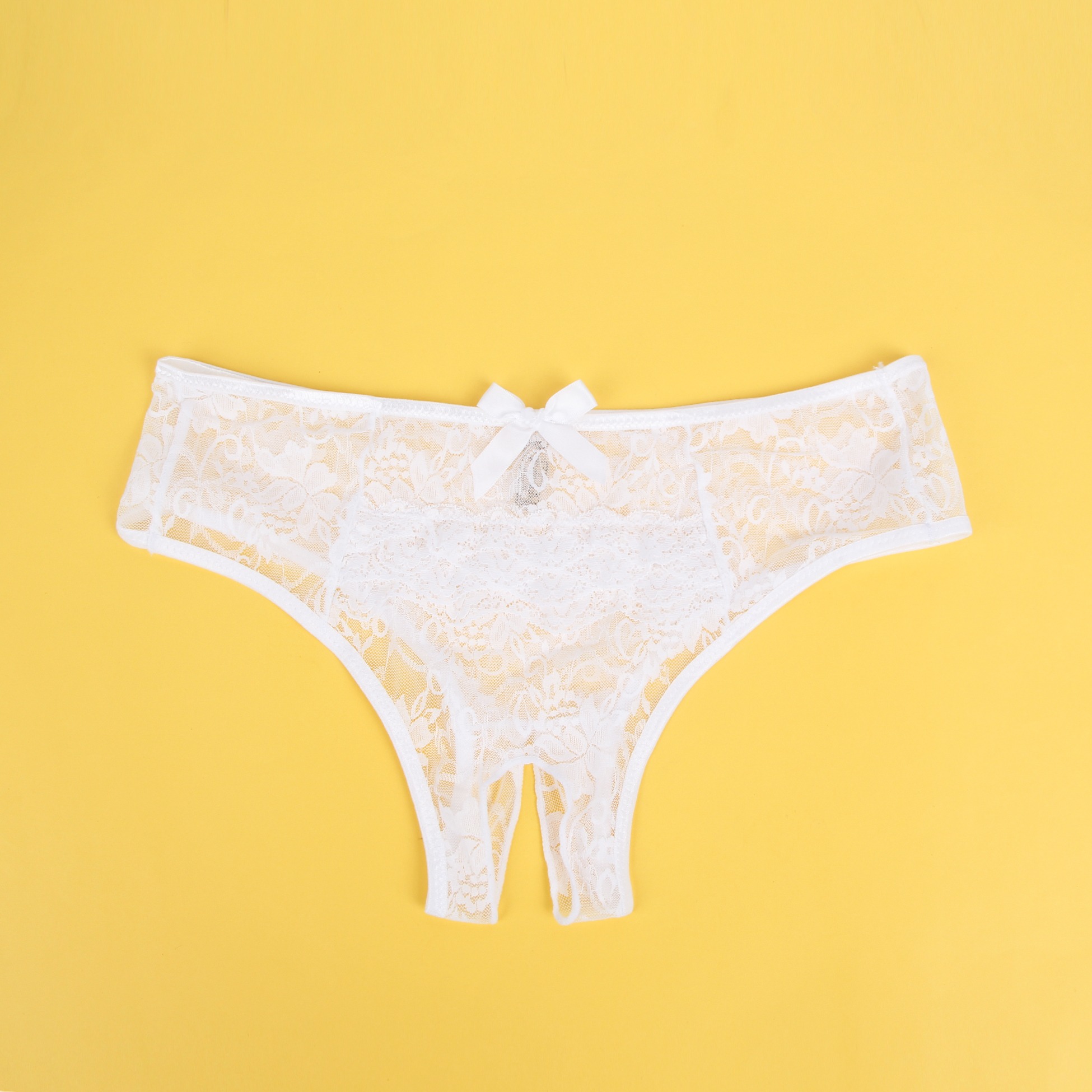 Мереживні труси з доступом Star Night, білі, S
