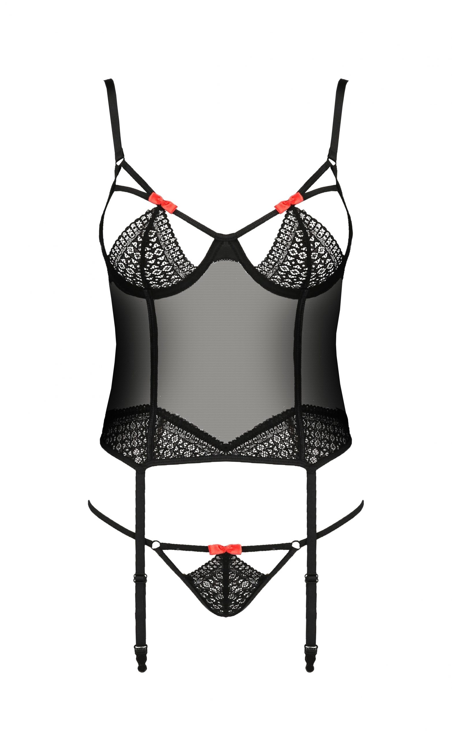 Корсет PERDITA CORSET black S/M - Passion