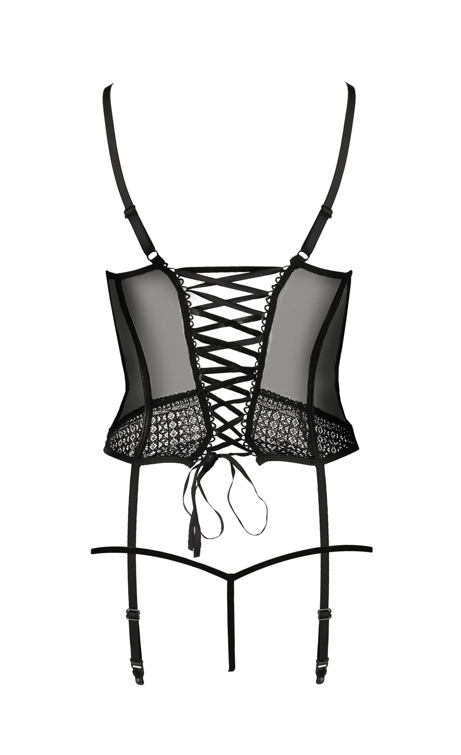 Корсет PERDITA CORSET black S/M - Passion