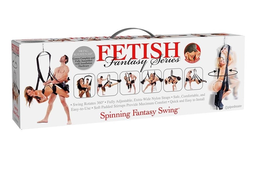 Качели для секса Pipedream Fetish Fantasy Series с вращением на 360 градусов, черная
