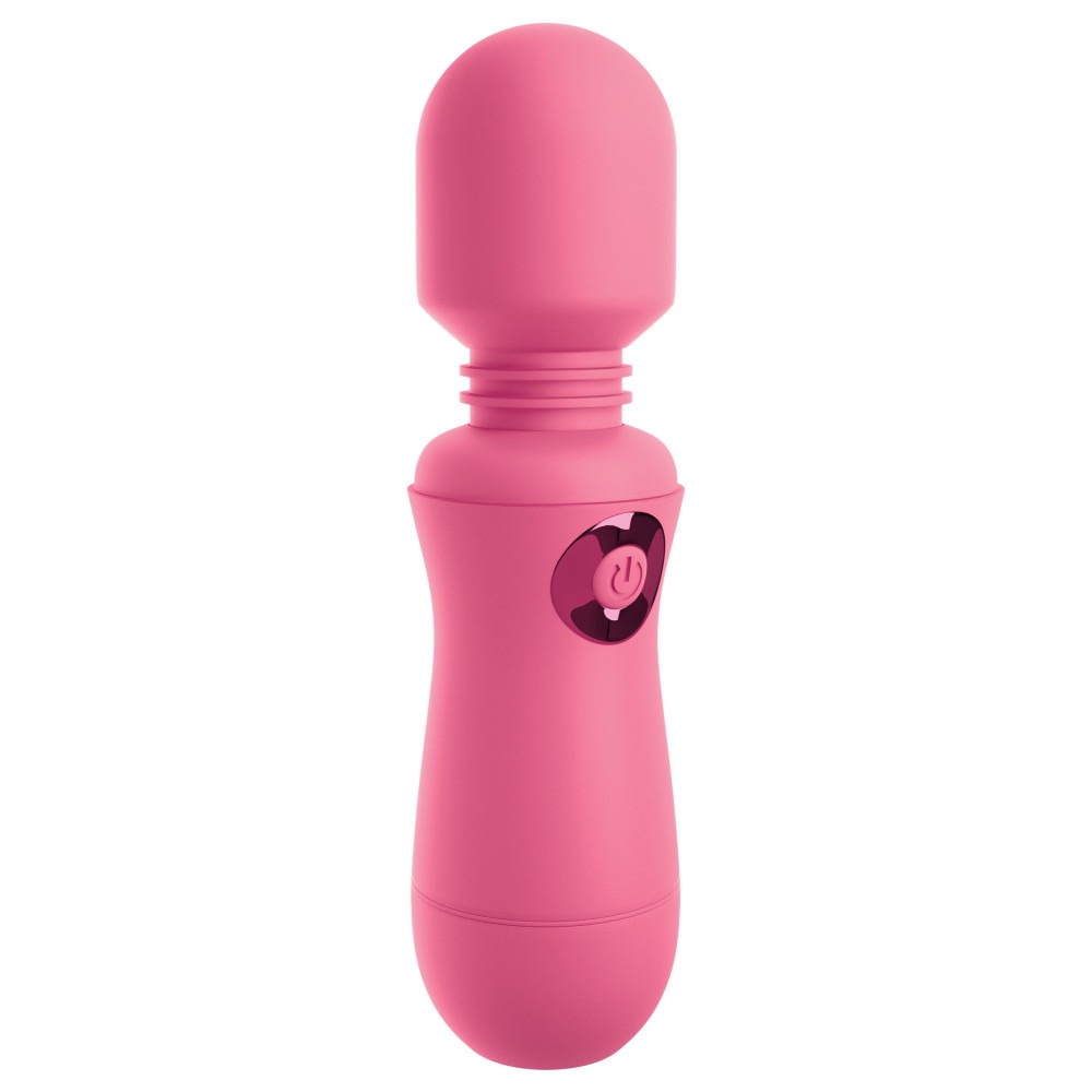 Вібратор мікрофон Pipedream OMG! Wands #Enjoy, з гнучкою головкою, рожевого кольору, 15 х 4 см