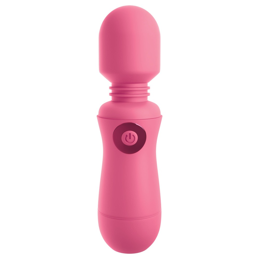 Вібратор мікрофон Pipedream OMG! Wands #Enjoy, з гнучкою головкою, рожевого кольору, 15 х 4 см
