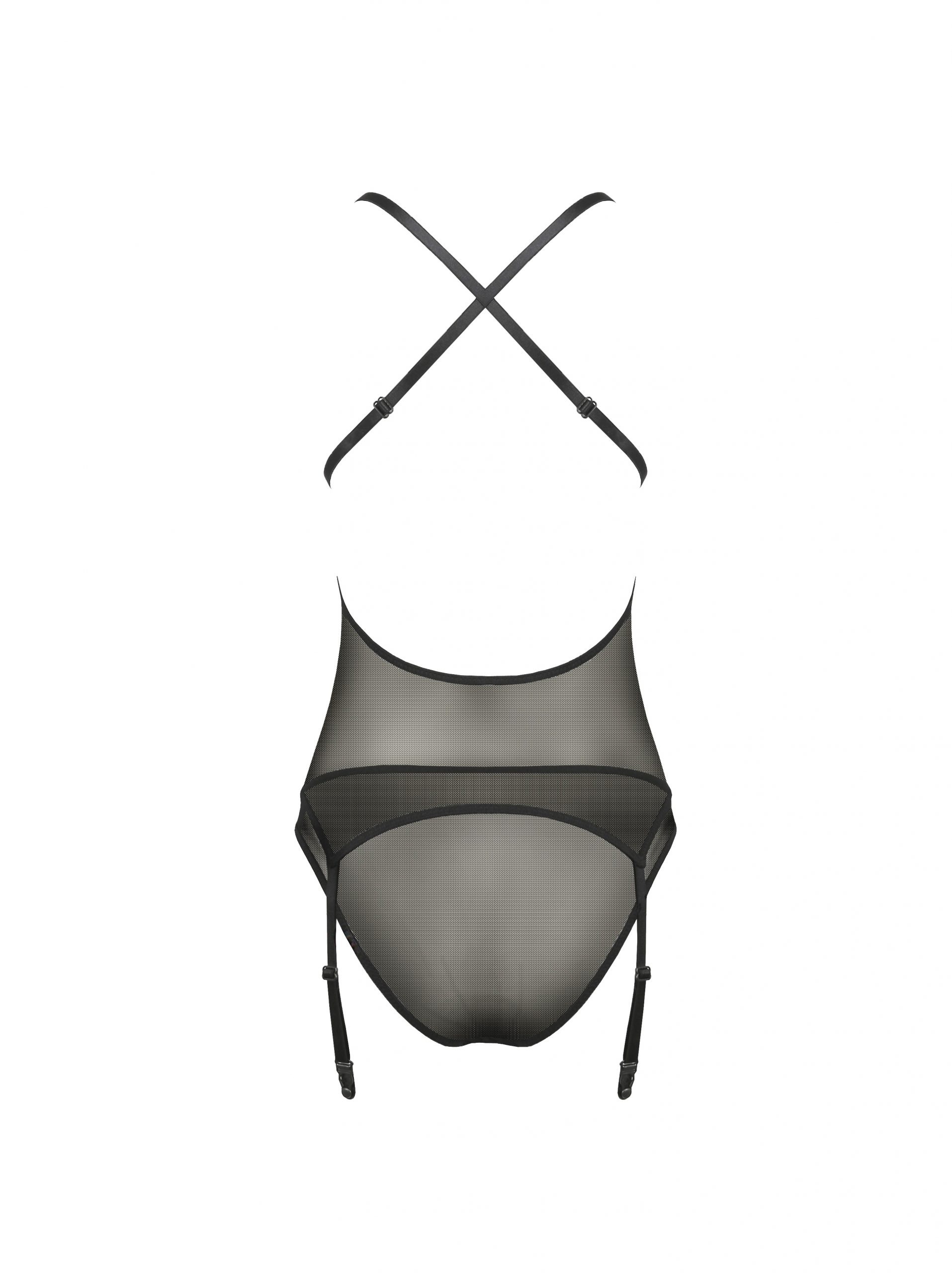 Корсет із декольте ERZA CORSET black S/M - Passion