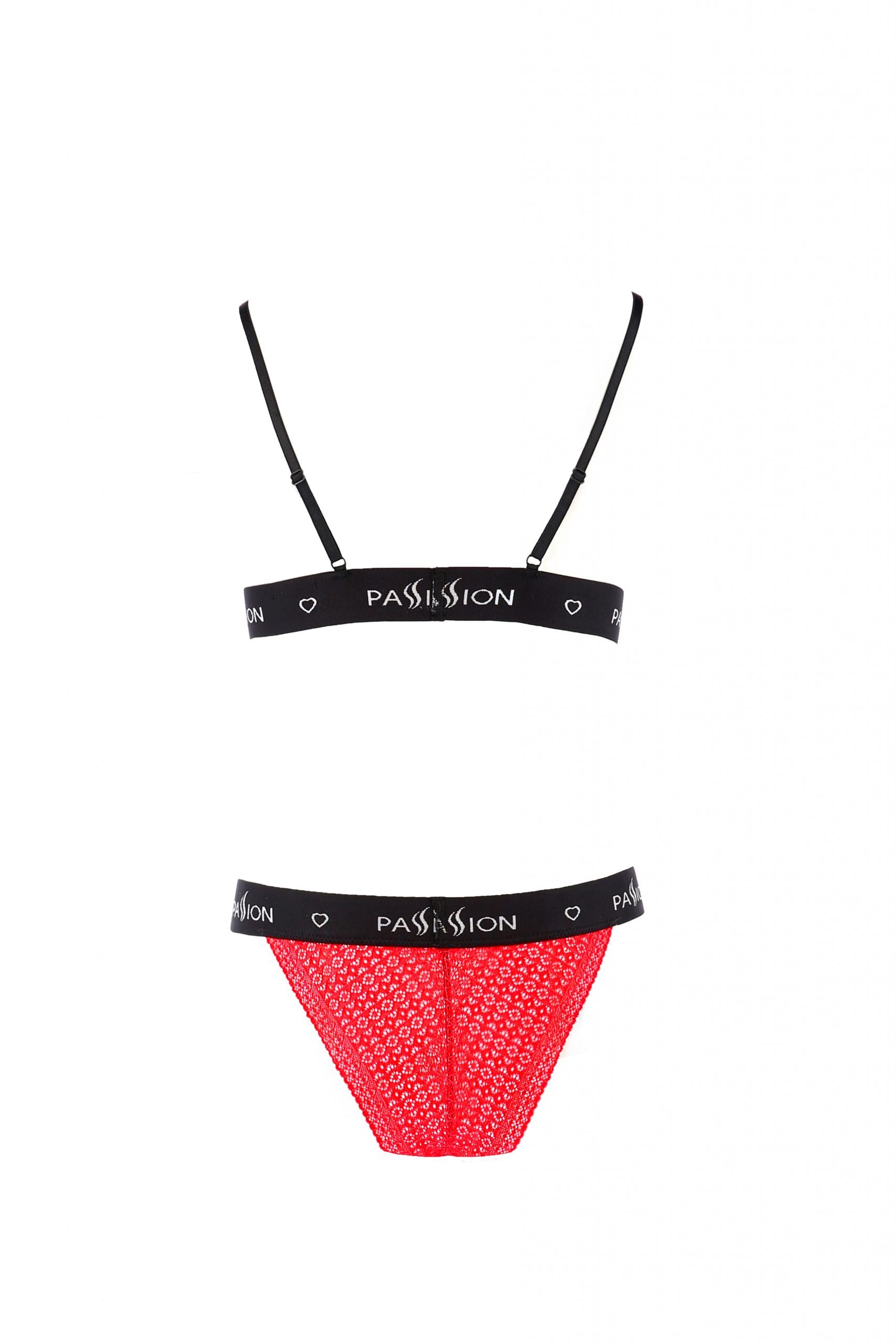 Комплект білизни GLAMISS SET red/black S/M - Passion