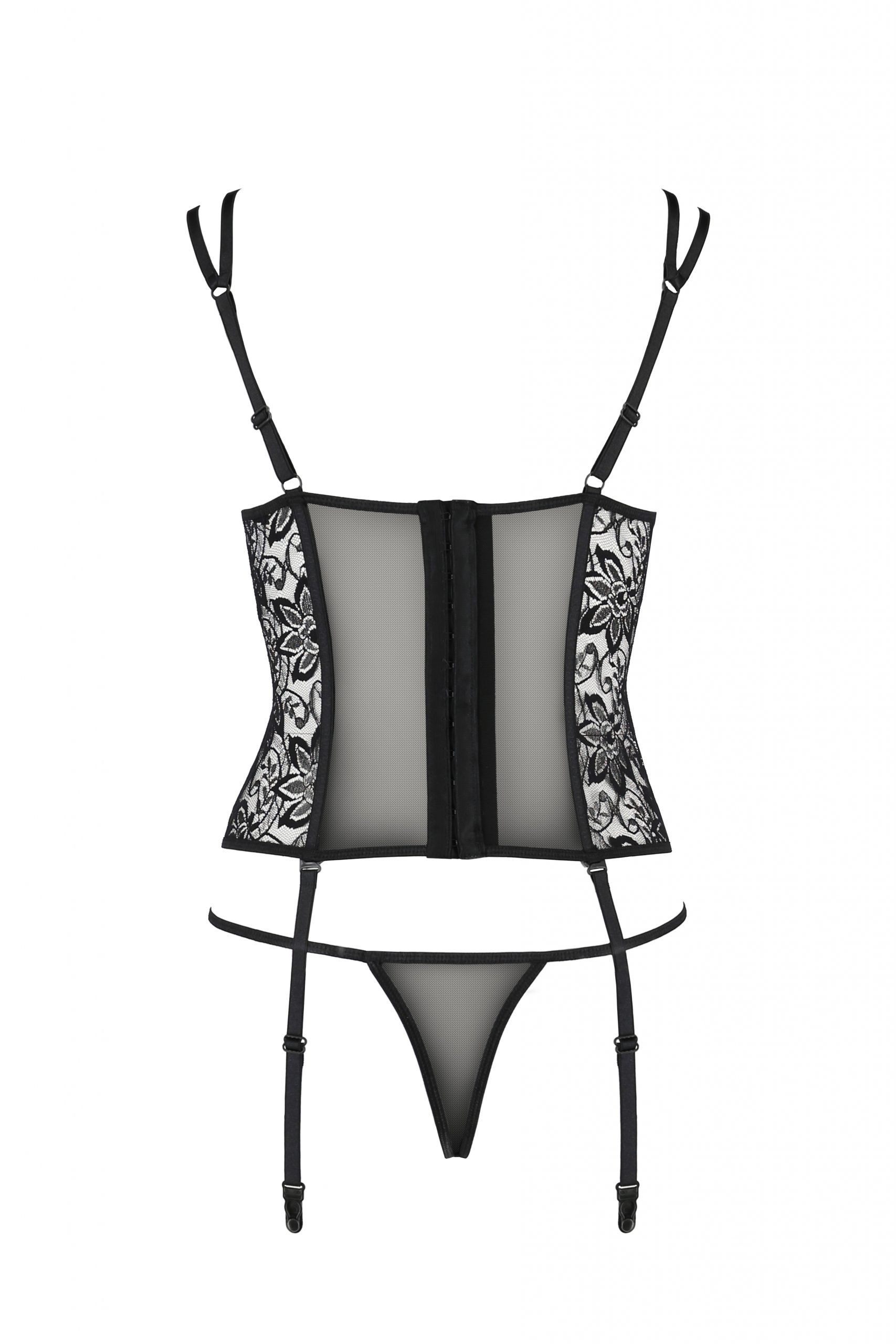 Корсет LETICIA CORSET black S/M - Passion