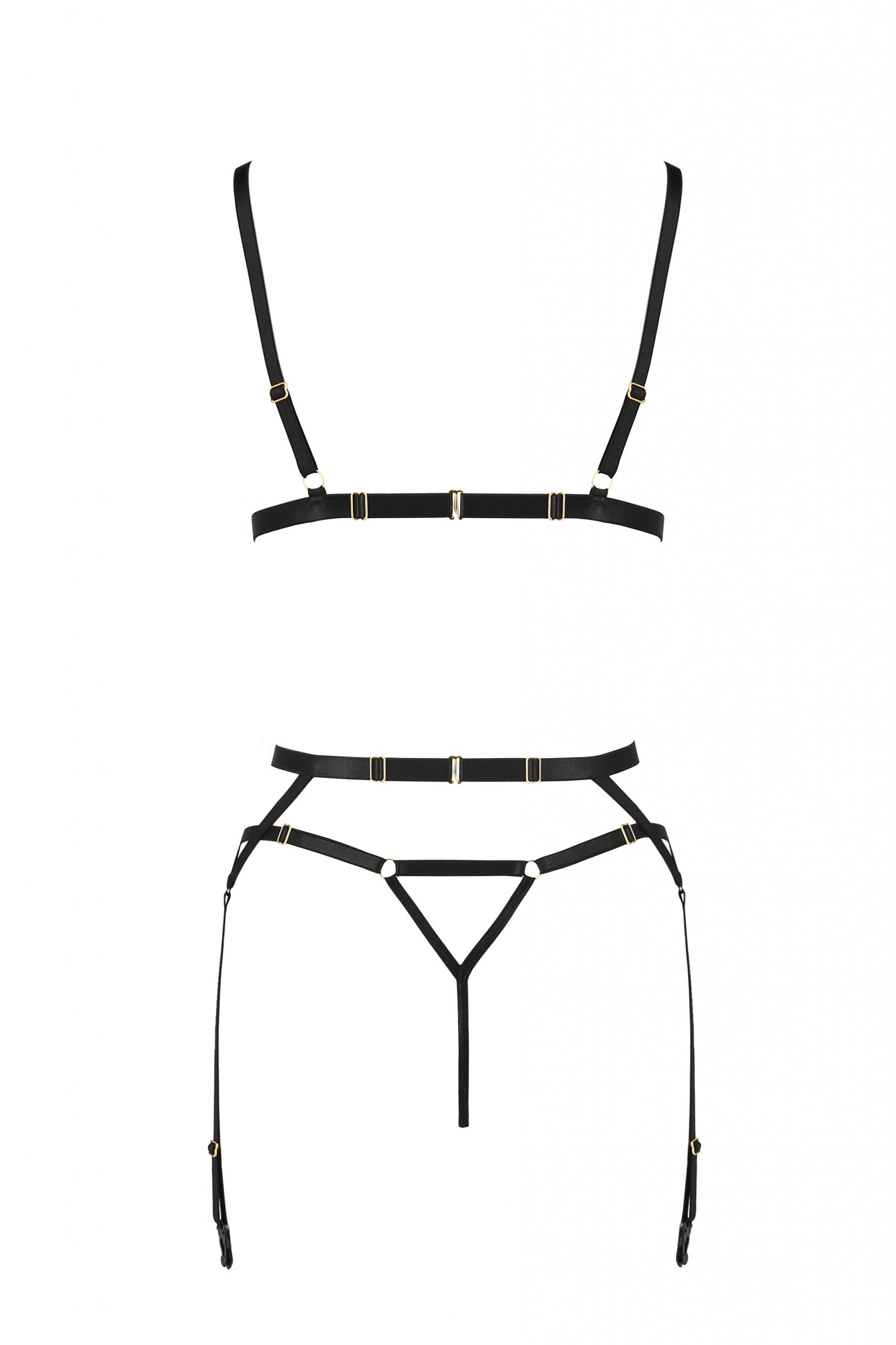 Комплект білизни, 2 предмети MEGGY SET black S/M - Passion