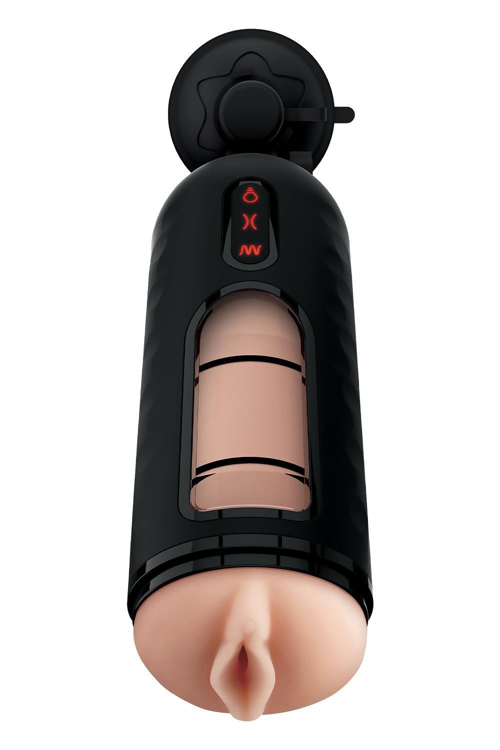 Мастурбатор з вібро Pipedream PDX Elite Vibrating Mega Milker чорний, 23.9 см