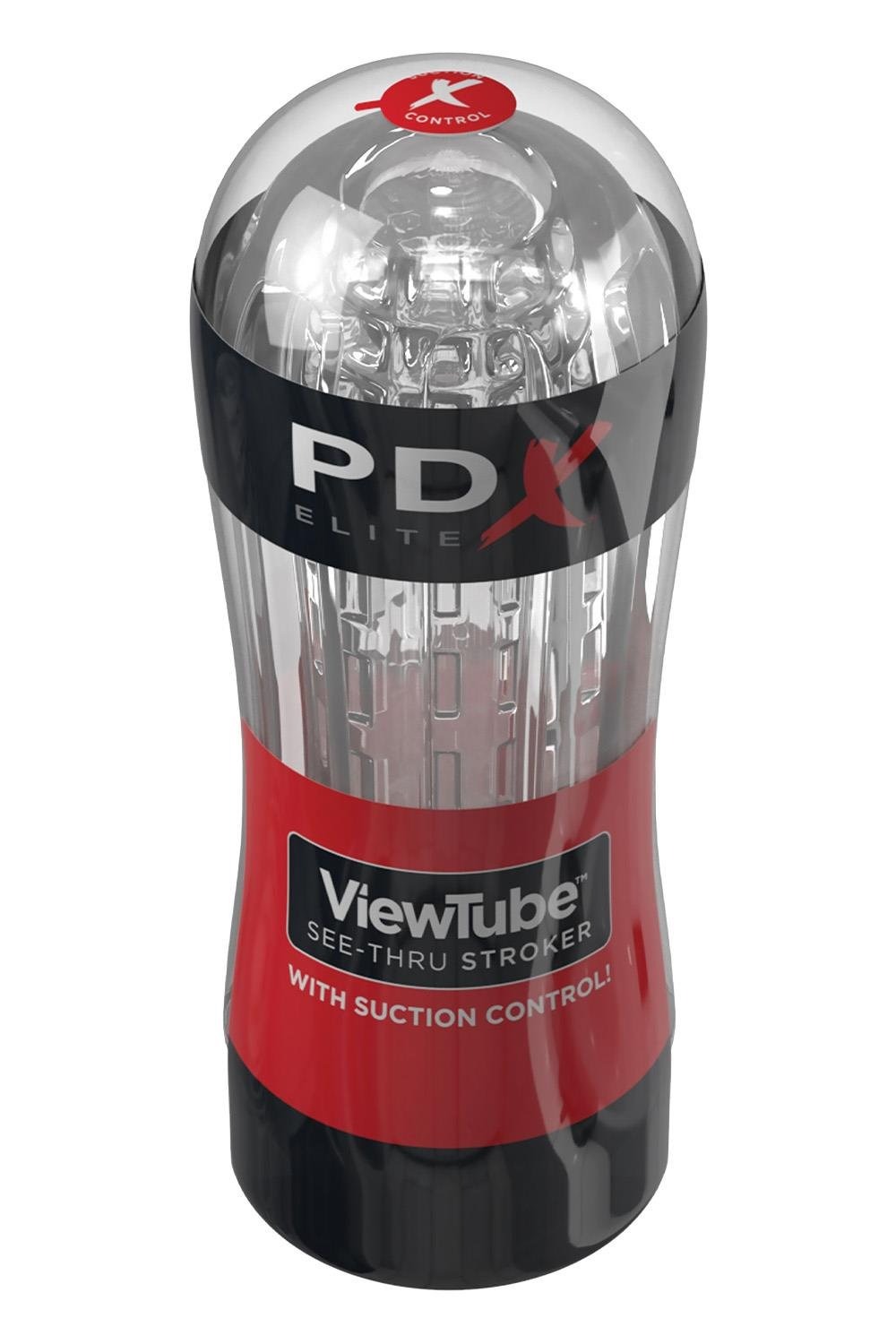 Мастурбатор Pipedream PDX Elite Viewtube See-Thru Stroker прозорий, 18.5 см