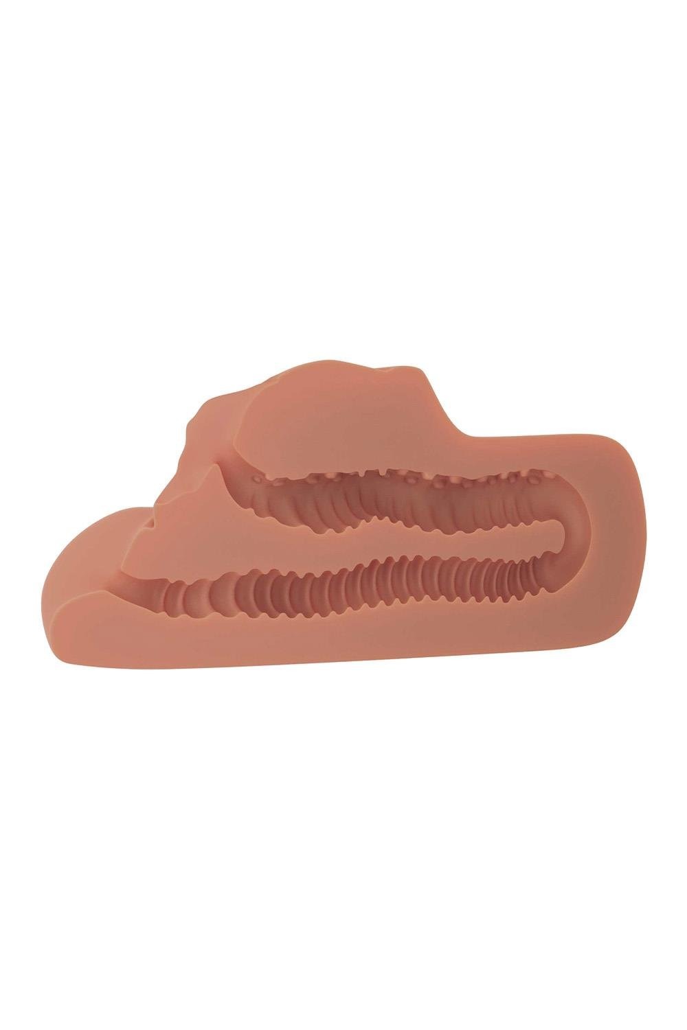 Мастурбатор Pipedream PDX Plus Perfect Pussy Double бежевый, 14 см