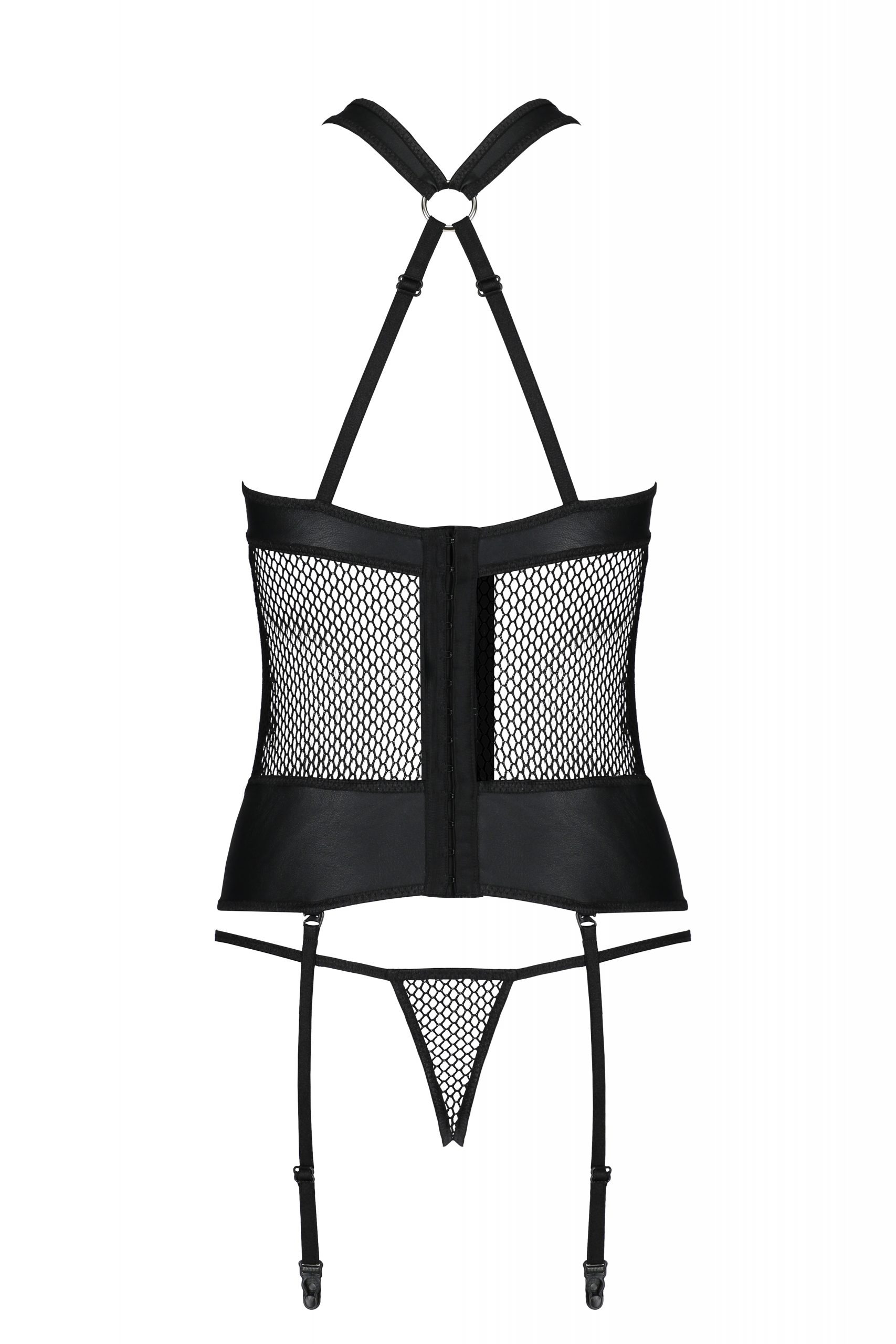 Комплект спідньої білизни в сітку Amanda Corset black S/M-Passion