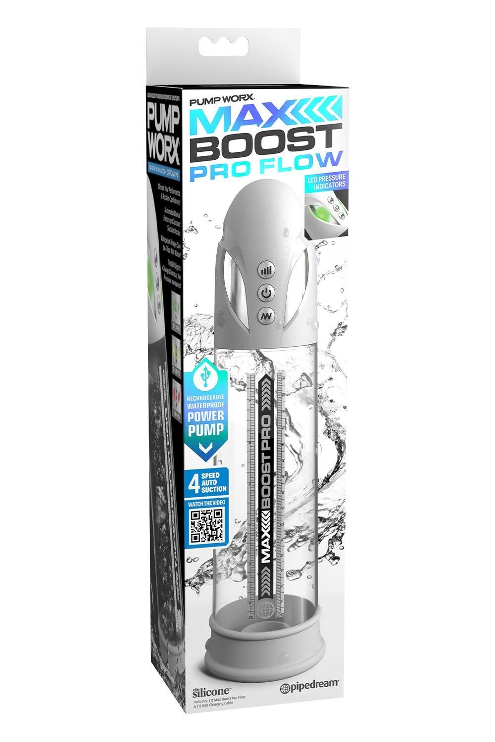 Помпа вакумна Pipedream Pump Worx Max Boost Pro Flow біла, 30.6 см