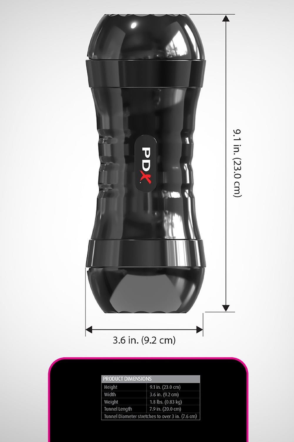 Мастурбатор вагина и анус Pipedream PDX Extreme в колбе, 21 см