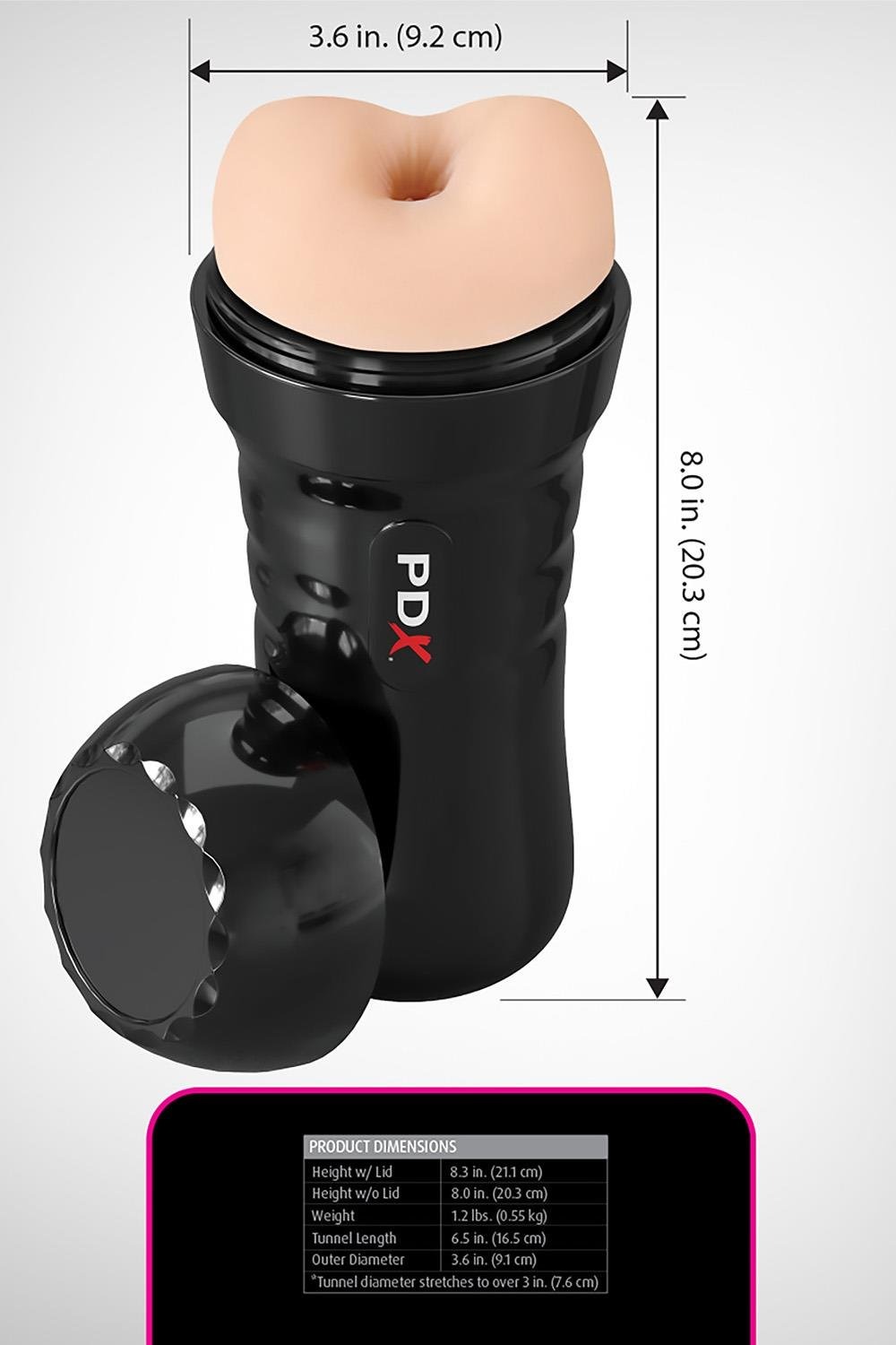 Мастурбатор анал Pipedream PDX Extreme бежевий, 20.8 см