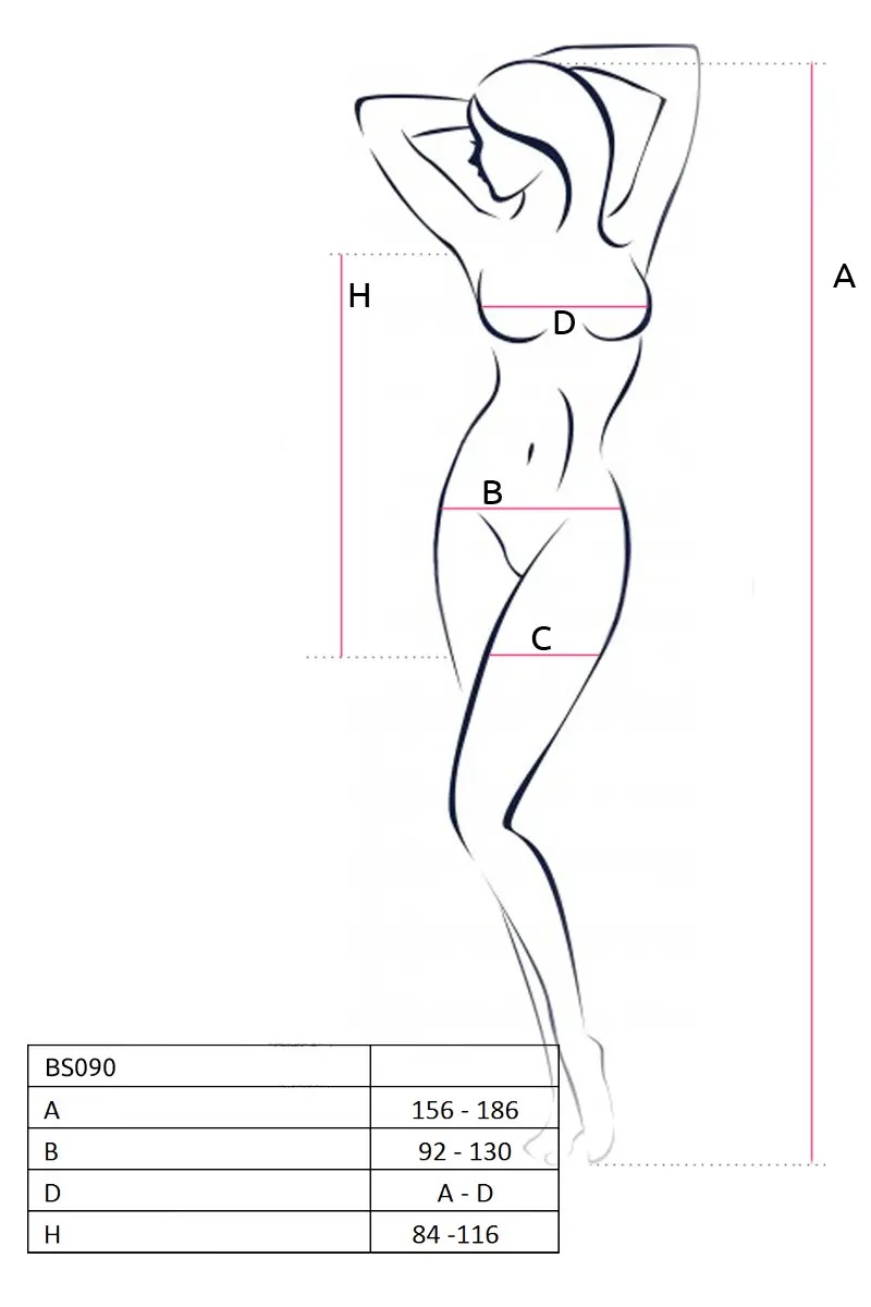 Сукня сітка з декоративними метеликами Passion BS090 чорна, One Size
