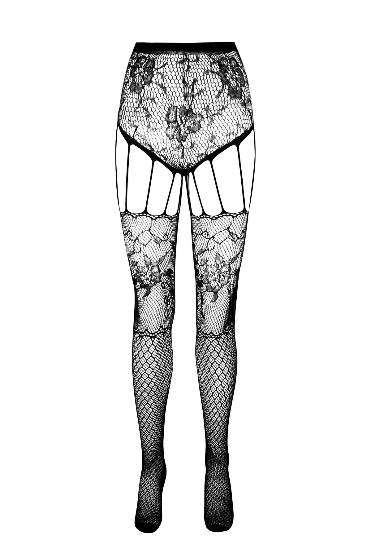 Колготки-бодістокінг Passion ECO S004 чорний, S-L