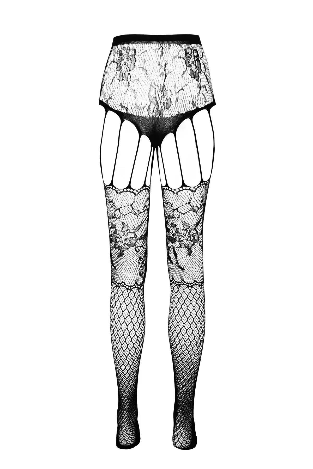 Колготки-бодістокінг Passion ECO S004 чорний, S-L