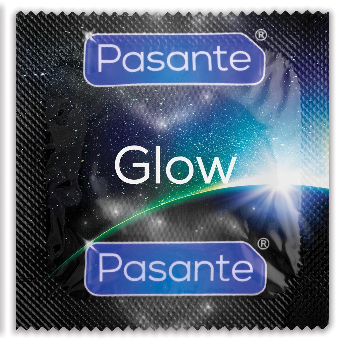 Презервативи люмінесцентні Pasante Glow латексні (ціна за упаковку, 144 шт)