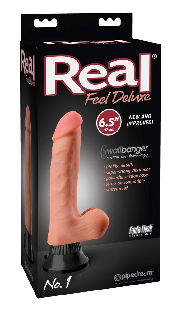 Вібратор реалістичний Real Feel Deluxe No.1, 6.5 на присосці