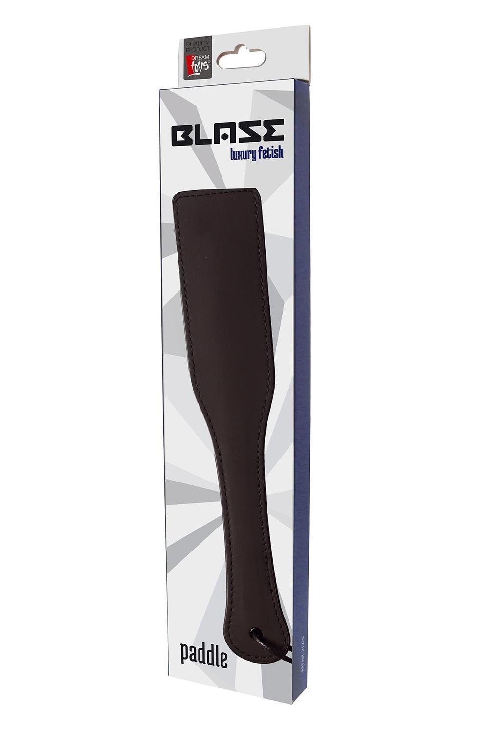 Паддл гладкий з петлею на рукоятці Dream Toys Blaze Luxury Fetish чорний