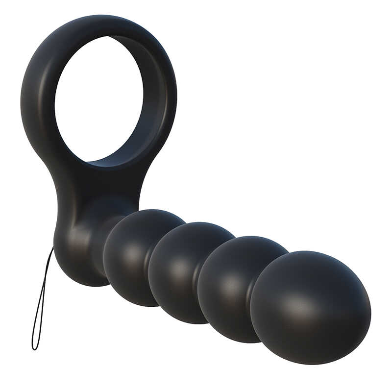 Насадка для двойного проникновения Pipedream C-Ringz Remote Control Double Penetrator Dildo, Black