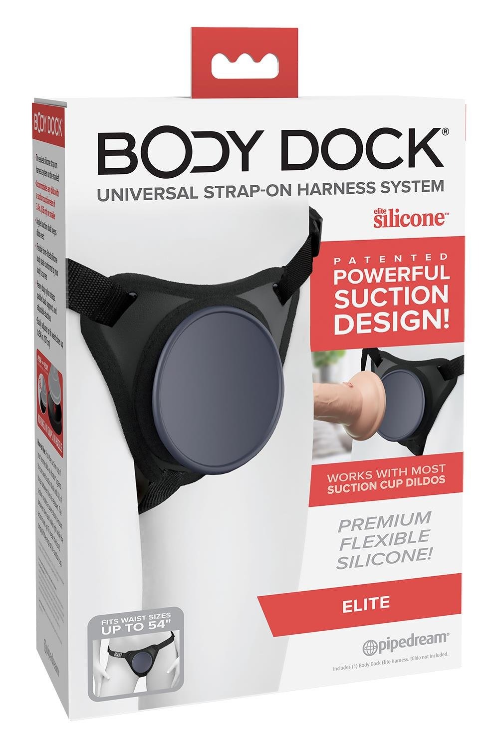 Трусики для страпону Pipedream Body Dock Elite чорні