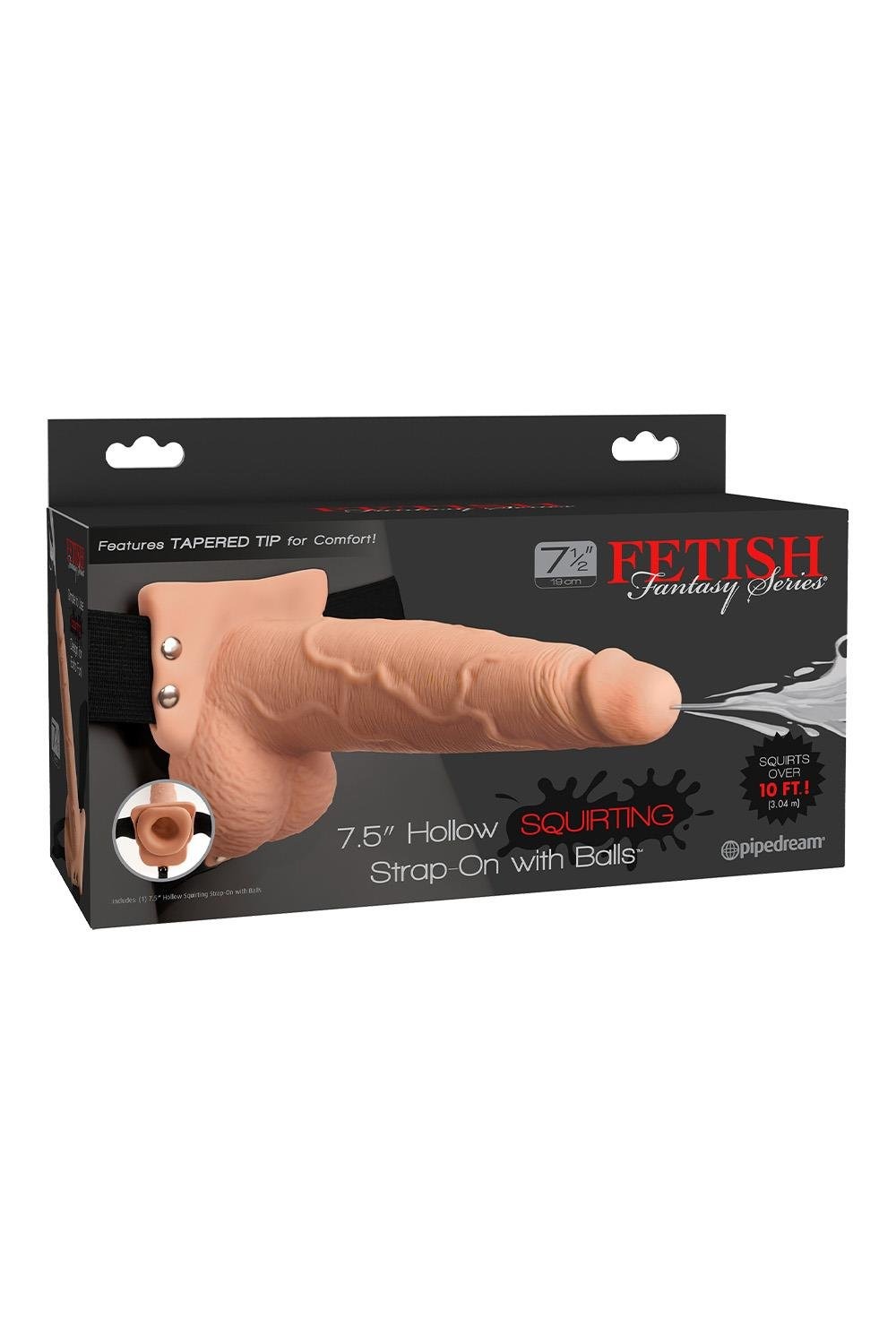 Полый страпон с функцией семяизвержения Pipedream Fetish Fantasy Series на черных трусах