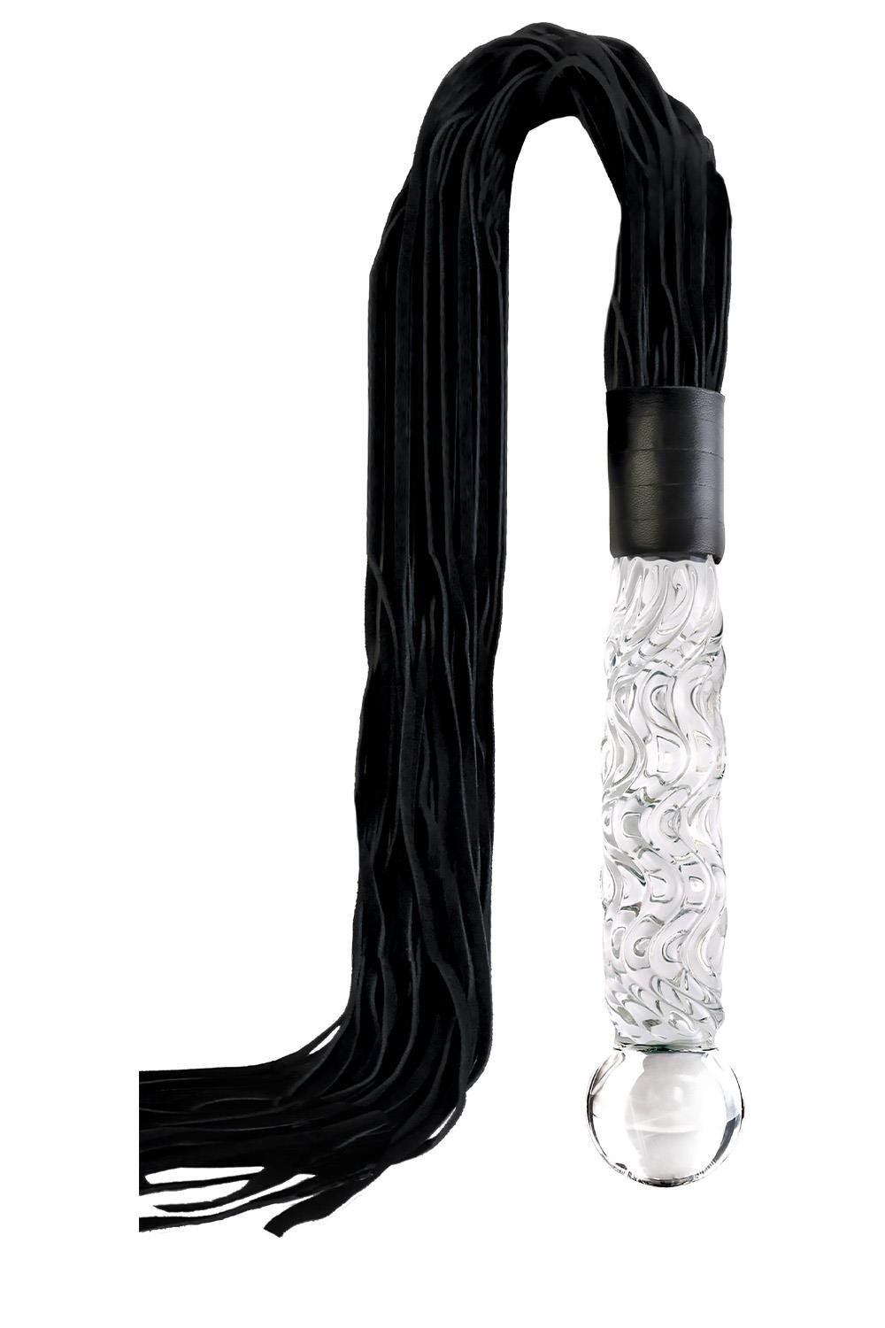 Фалоімітатор-батіг Pipedream Icicles No 38 скло та замш, 17 см
