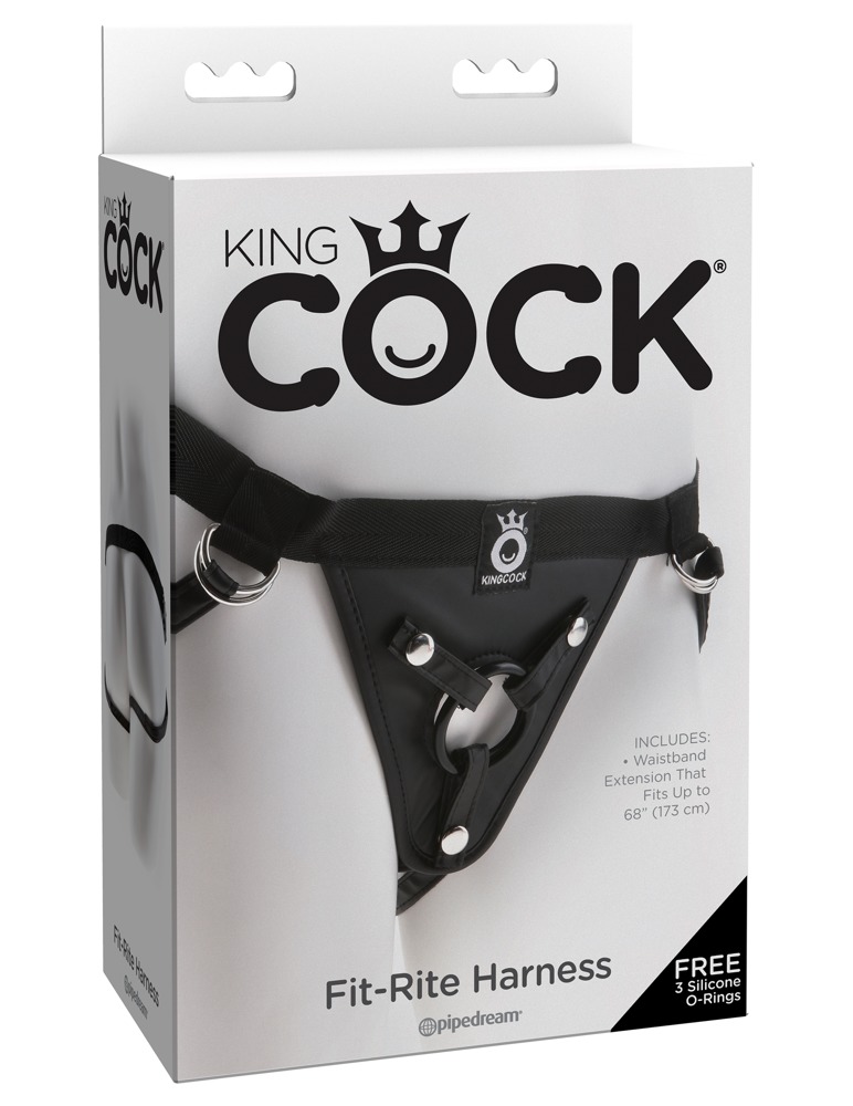 Трусики для страпона Pipedream King Cock кольцевое крепление, цвет черный