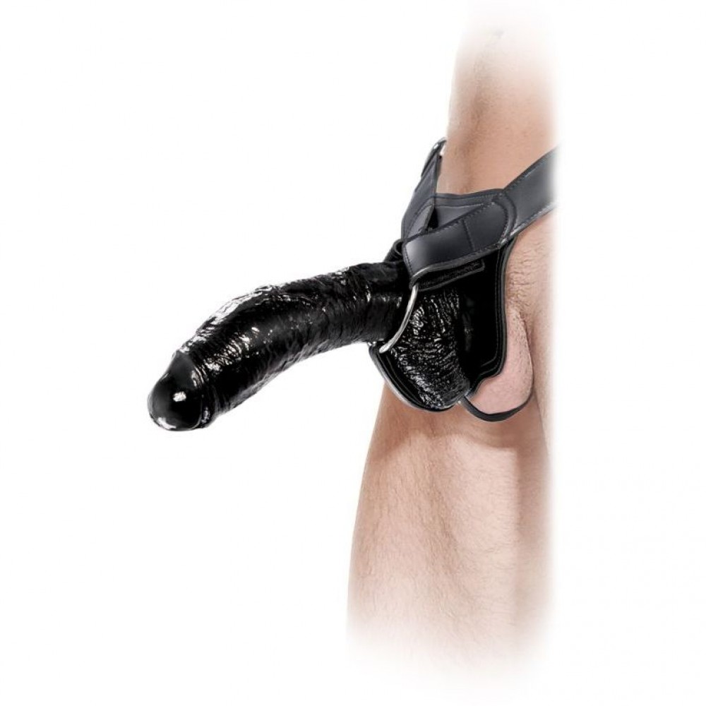 Фаллопротез реалістичний гігантський Pipedream Fetish Fantasy Extreme чорний, 26 х 7 см