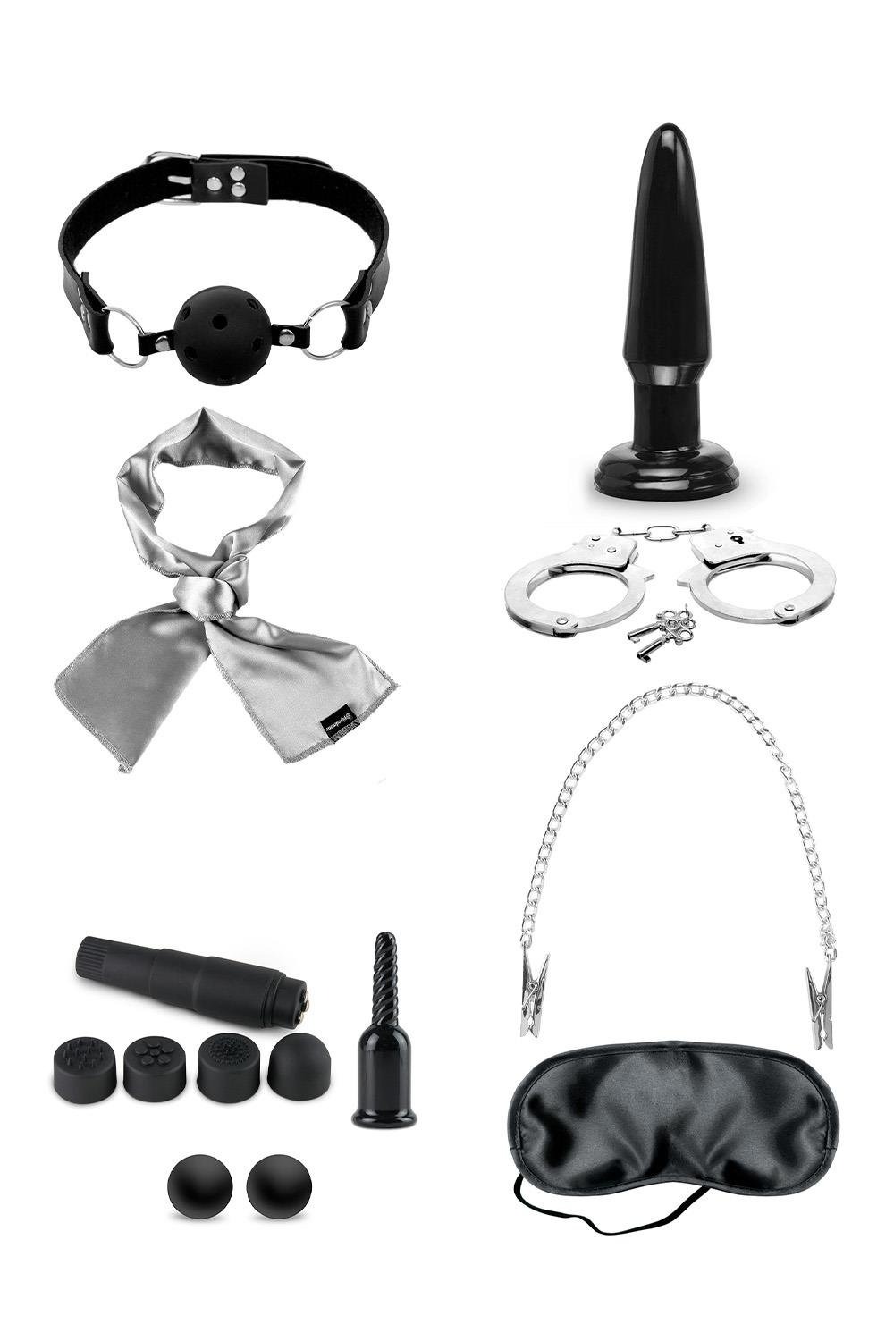Набор для БДСМ Pipedream Fetish Fantasy 10 предметов, черный