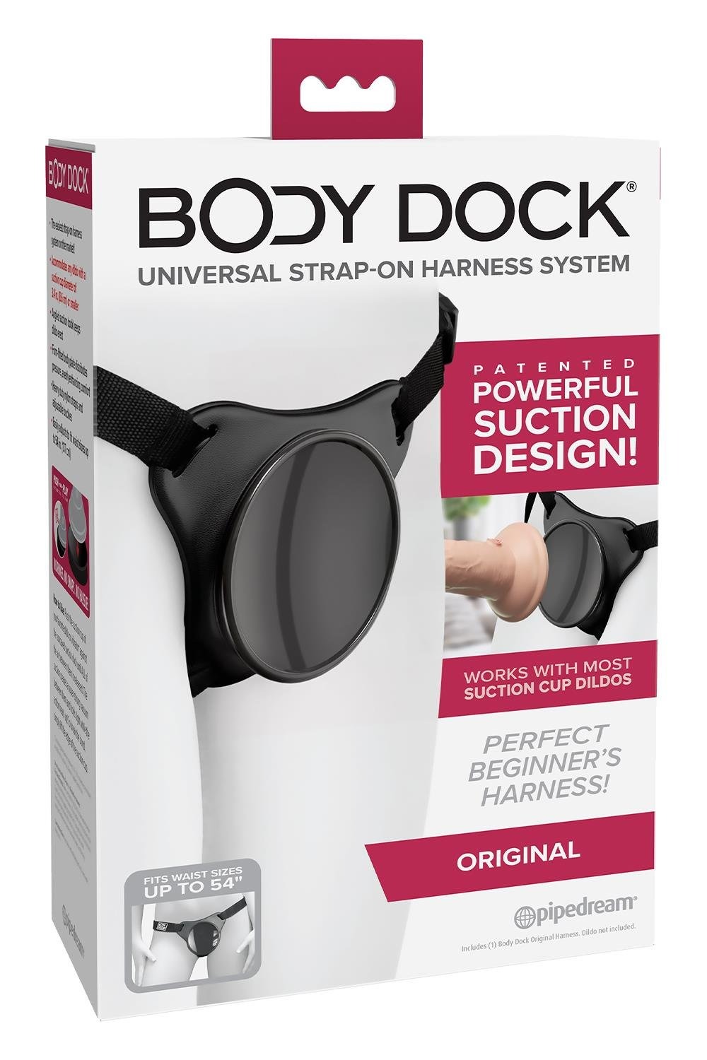 Трусики для страпону з присоскою Pipedream Body Dock Original чорні
